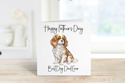 Dog Fathers Day Card, Personalised Fathers Day Card For Dad, Best Dog Dad Father's Day Card