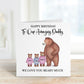 Daddy Bear Birthday Card, Bear Birthday Card, Personalised Birthday Card For Daddy, We Love You Beary Much
