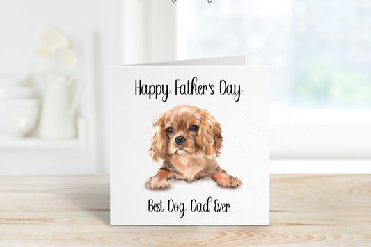 Best Dog Dad Fathers Day Card, Personalised Fathers Day Card For Dad, Best Dog Dad Father's Day Card