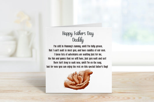 Fathers Day Card From Bump,  Fathers Day Card For Dad, Father's Day Card For Dad To Be