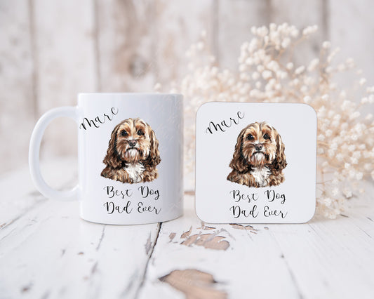 Best Dog Dad Ever Mug, Personalised Dog Dad Mug, Fathers Day Mug From Dog