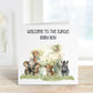 New Baby Card, Welcome To The Jungle, Baby Girl Card, Baby Boy Card, Jungle Baby Card