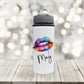 Personalised Rainbow Lips Water Bottle, Pride Rainbow Water Bottle, LGBTQ Pride Rainbow Drinks Bottle
