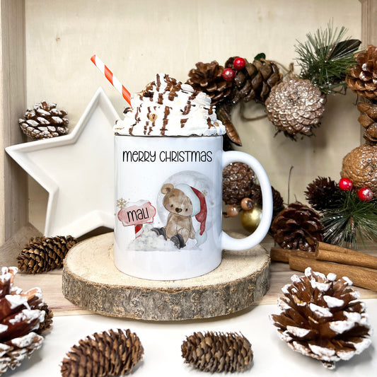 Christmas Mug, Reindeer Mug, Personalised Christmas Mug, Christmas Gifts For Friend, Xmas Gift For Grandchildren, Secret Santa Gift