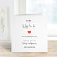 Wife To Be Wedding Day Card, Wedding Day Card For WifeTo Be, Wedding Day Card For Bride