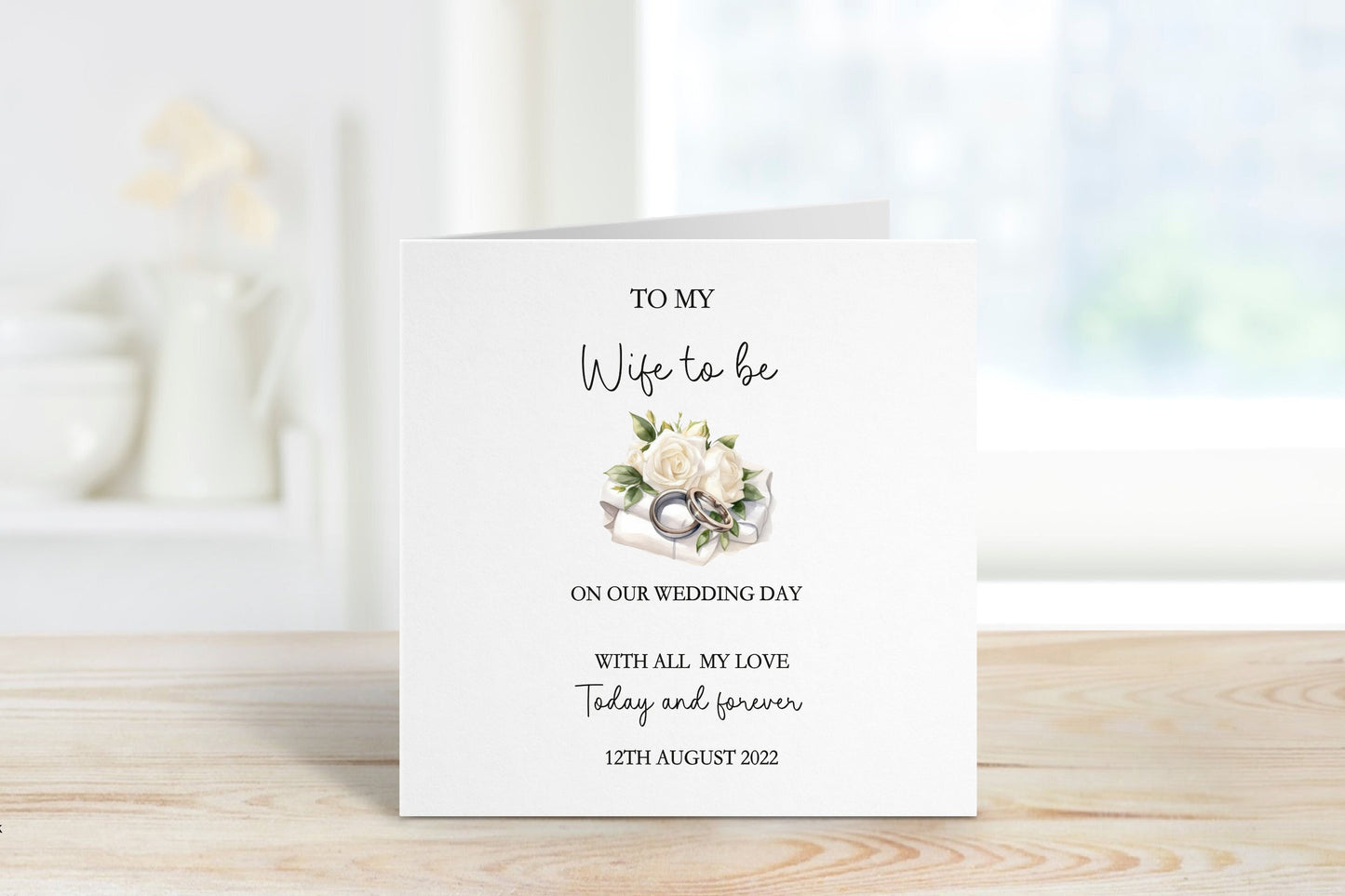 Wife To Be Wedding Day Card, Wedding Day Card For WifeTo Be, Wedding Day Card For Bride, For My Bride On Our Wedding Day