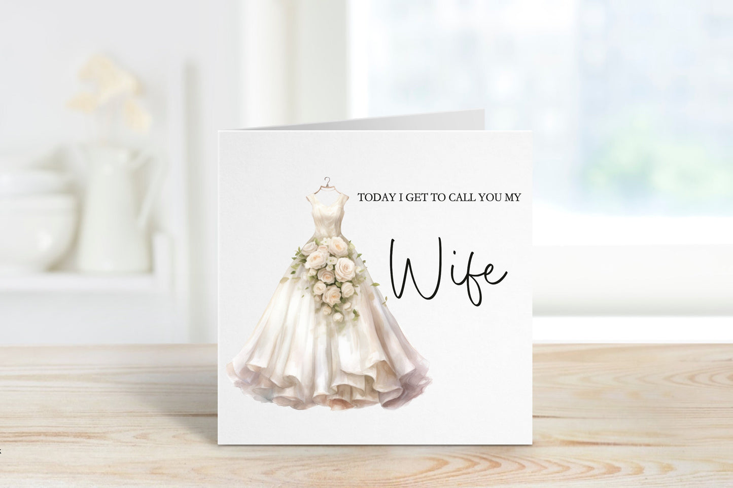 Wife To Be Wedding Day Card, Wedding Day Card For WifeTo Be, Wedding Day Card For Bride, For My Bride On Our Wedding Day