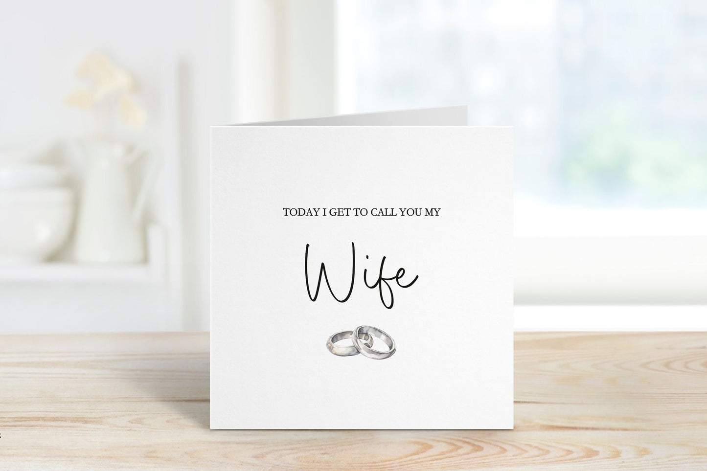 Wife To Be Wedding Day Card, Wedding Day Card For WifeTo Be, Wedding Day Card For Bride, For My Bride On Our Wedding Day