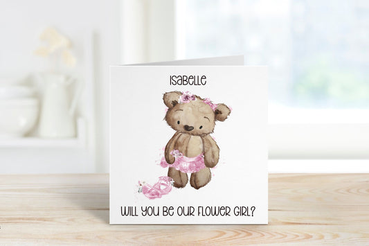 Flower Girl Proposal, Flower Girl Proposal Card, Will You Be My Flower Girl?, Personalised Flower Girl Proposal.