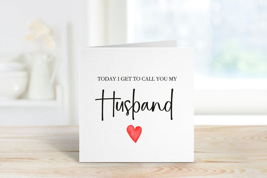 Husband To Be Wedding Day Card, Wedding Day Card For Husband To Be, Wedding Day Card For Groom