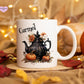 Personalised Vintage Halloween Mug, Halloween Mug, Autumn Mug, Personalised Halloween Mug, Vintage Halloween Candlestick Mug